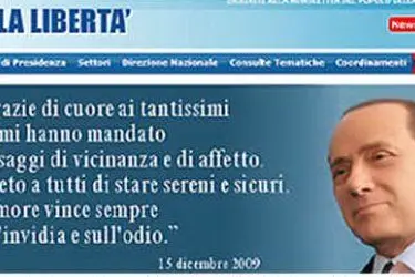 Il messaggio di Silvio Berlusconi