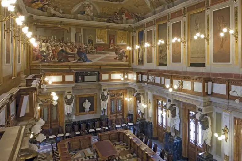 La Sala Sciuti nel Palazzo della Provincia di Sassari (foto concessa)