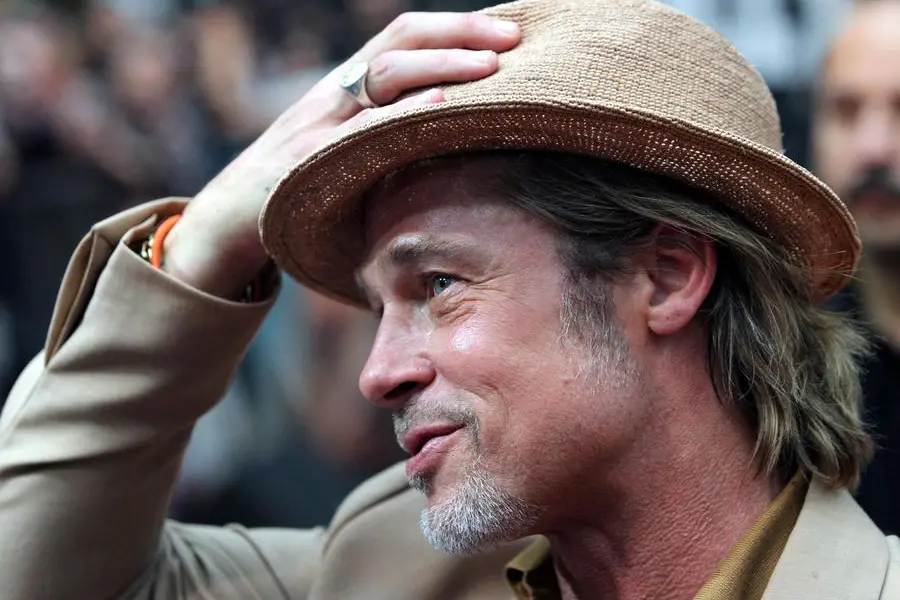 epa07770562 US actor Brad Pitt arrives for the red carpet event of the film 'Once upon a time in Hollywood', by director Quentin Tarantino, in Mexico City, Mexico, 12 August 2019. EPA/MARIO GUZMAN