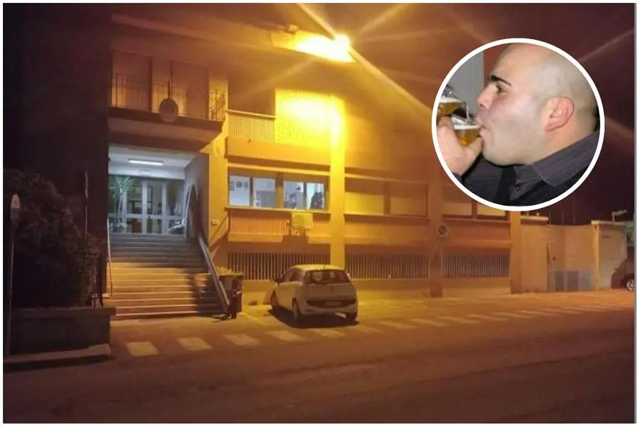 La caserma di Porto Torres (L'Unione Sarda - Tellini) e Fulvio Baule (da Facebook)