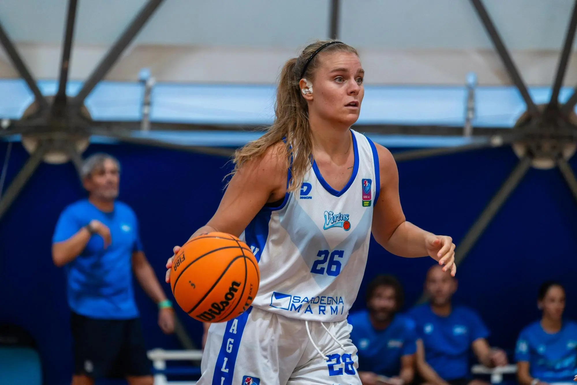 Lucrezia Coser, ala della Virtus Cagliari (foto Amerigo Pani)