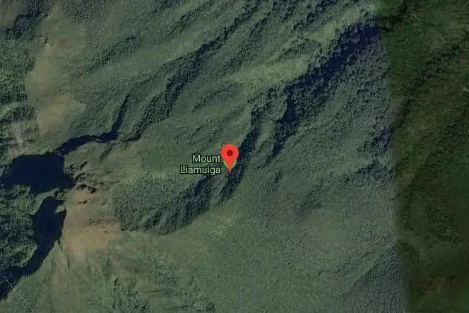 Il vulcano visto dal satellite (foto Google Maps)