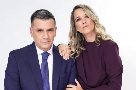 Roberto Poletti e Francesca Barra (foto Ansa)