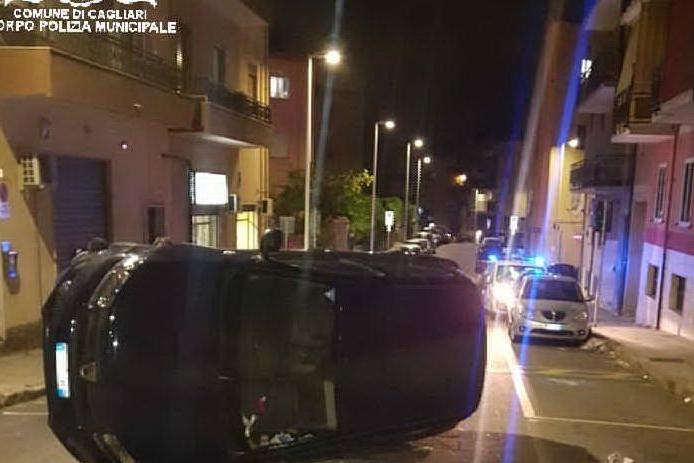 L'incidente a San Michele (foto Polizia municipale)