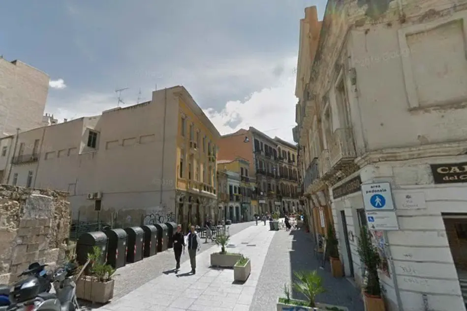 Corso Vittorio Emanuele a Cagliari (Google Maps)