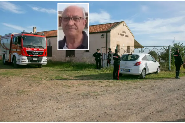 Il luogo della tragedia e, nel riquadro, Fausto Congiu (L'Unione Sarda)