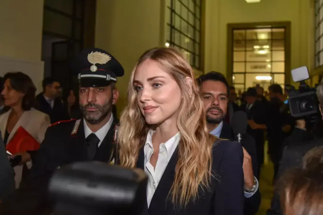 Chiara Ferragni in tribunale (foto Ansa)