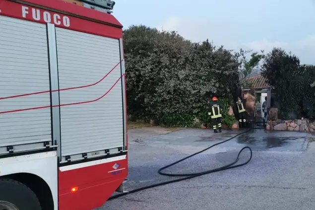 L'intervento dei vigili del fuoco