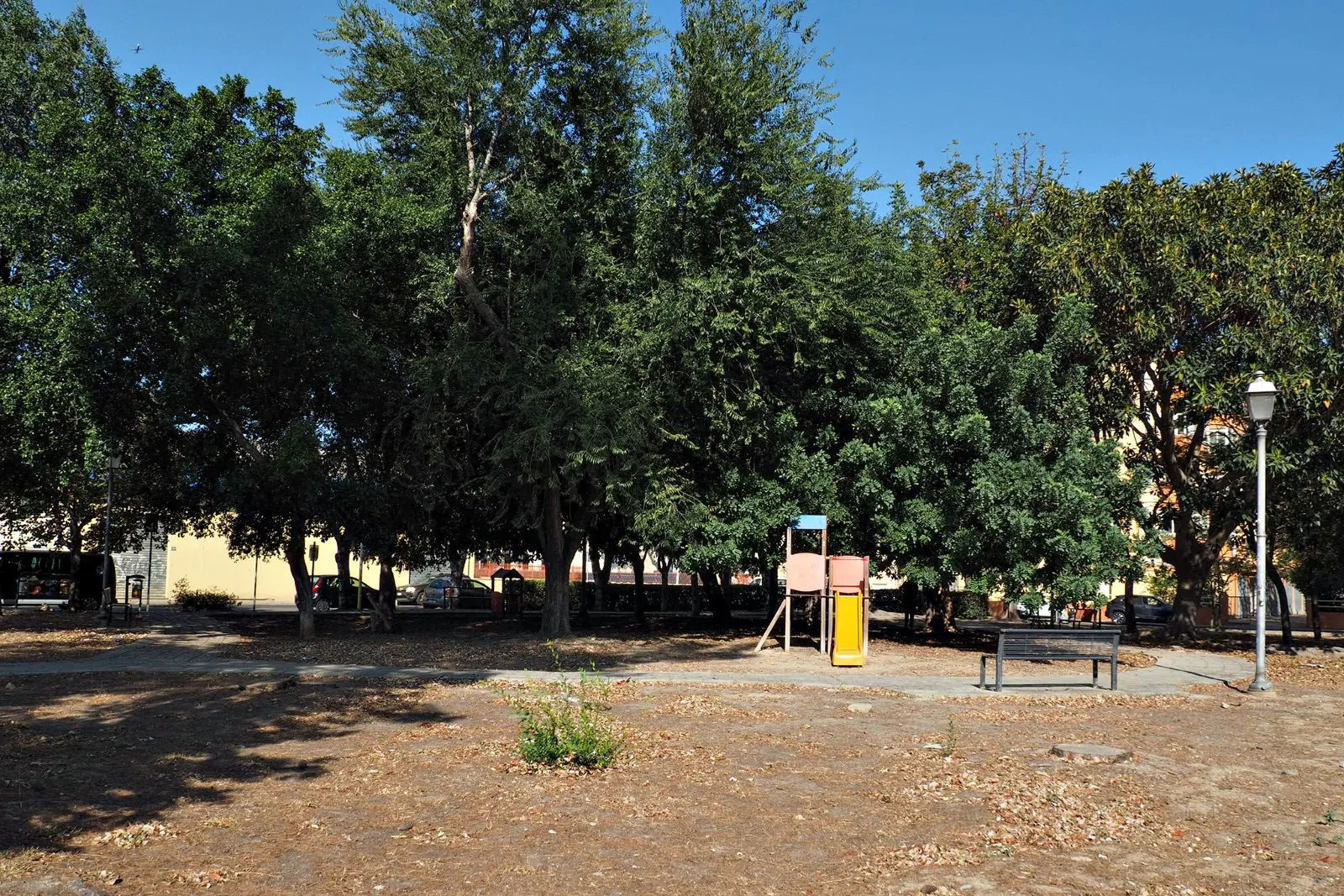 Sestu, piazza Gandhi (foto Callisto Spiga)
