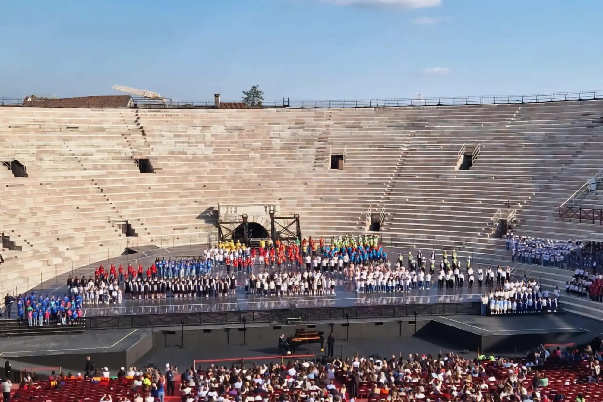 Lo spettacolo all'Arena di Verona