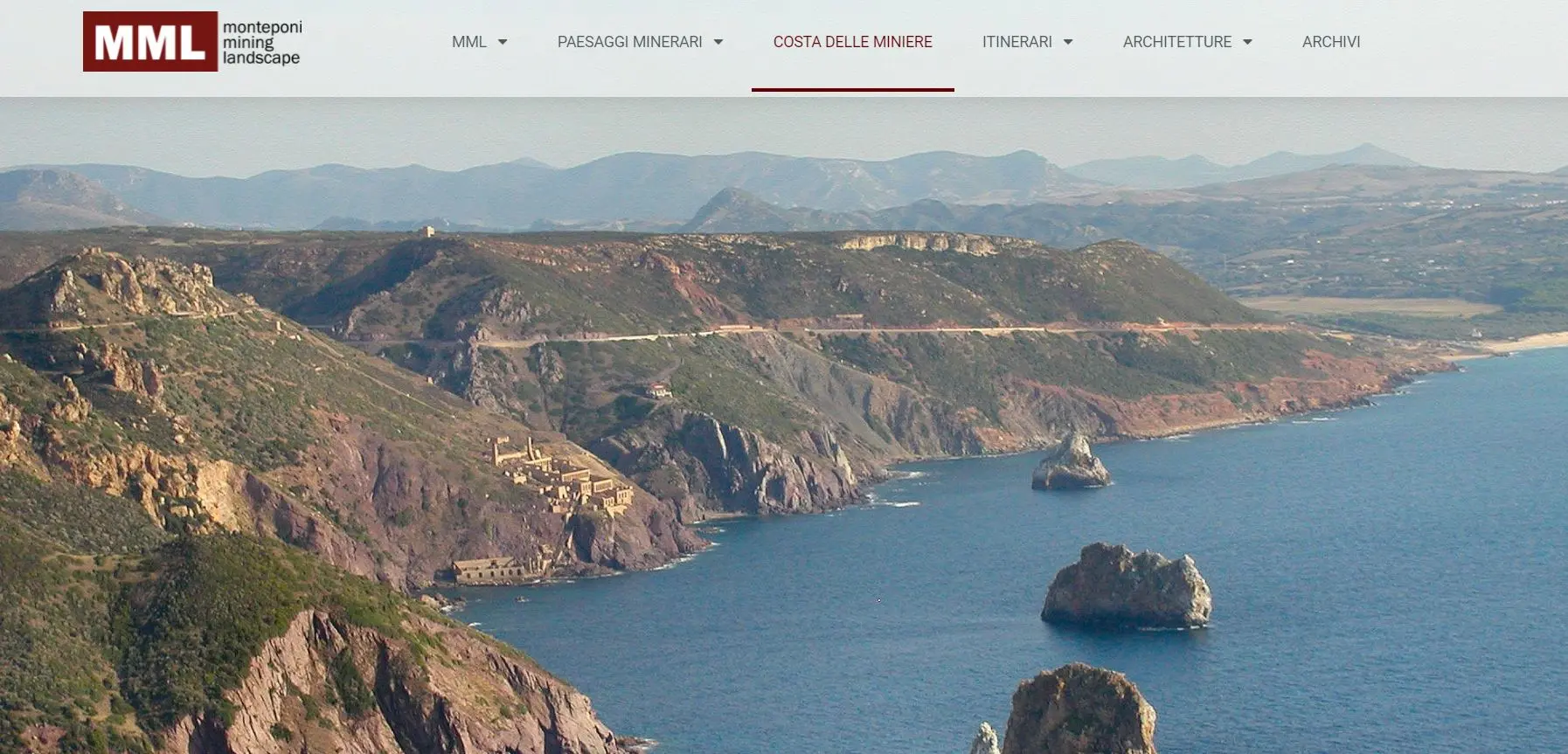L'home page del sito monteponi.it