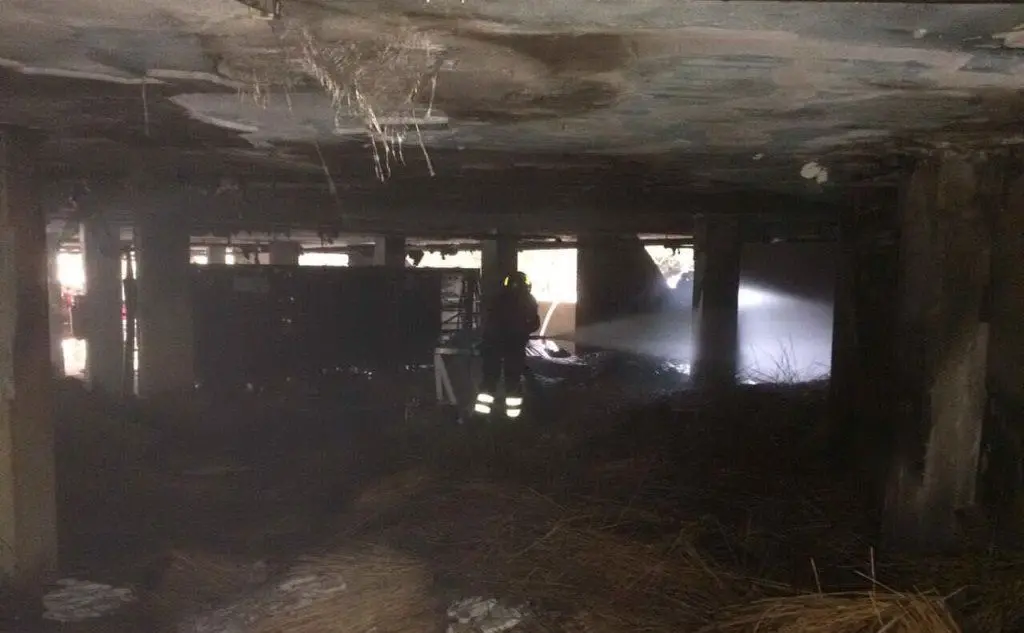 I vigili del fuoco al lavoro