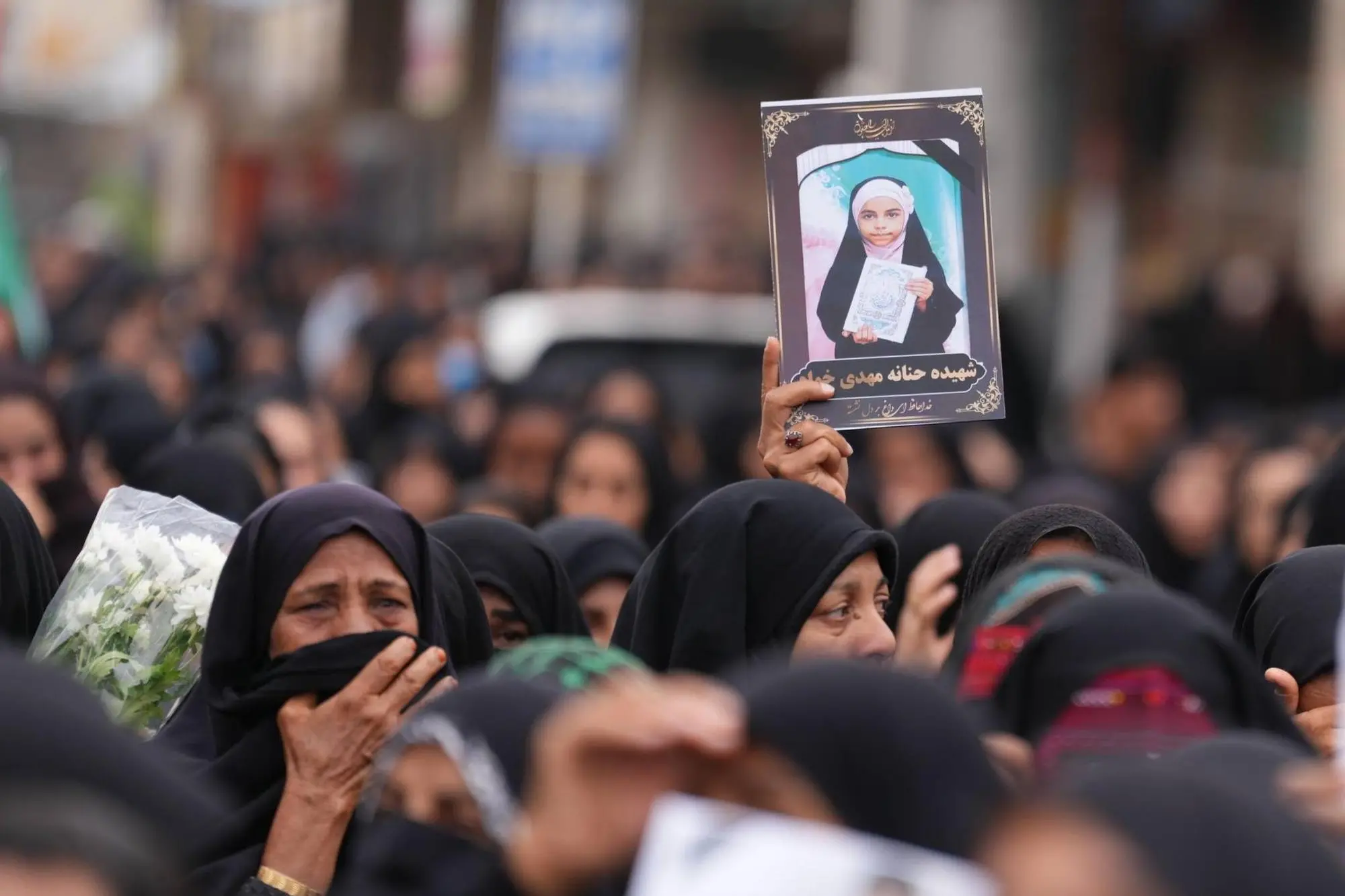 I funerali delle studentesse (Ansa-Epa)