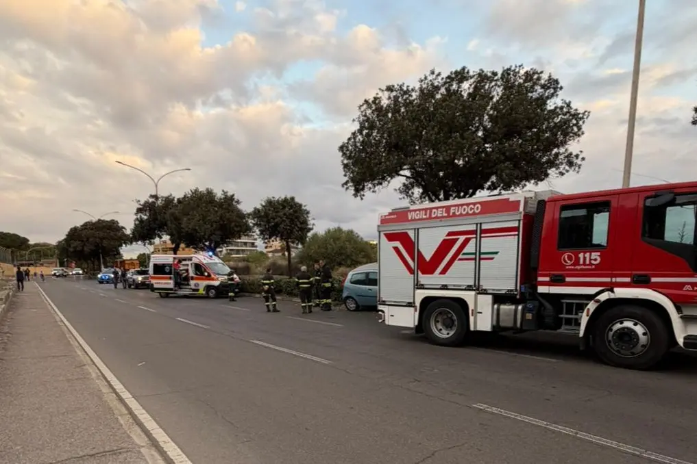 L'incidente in viale Poetto