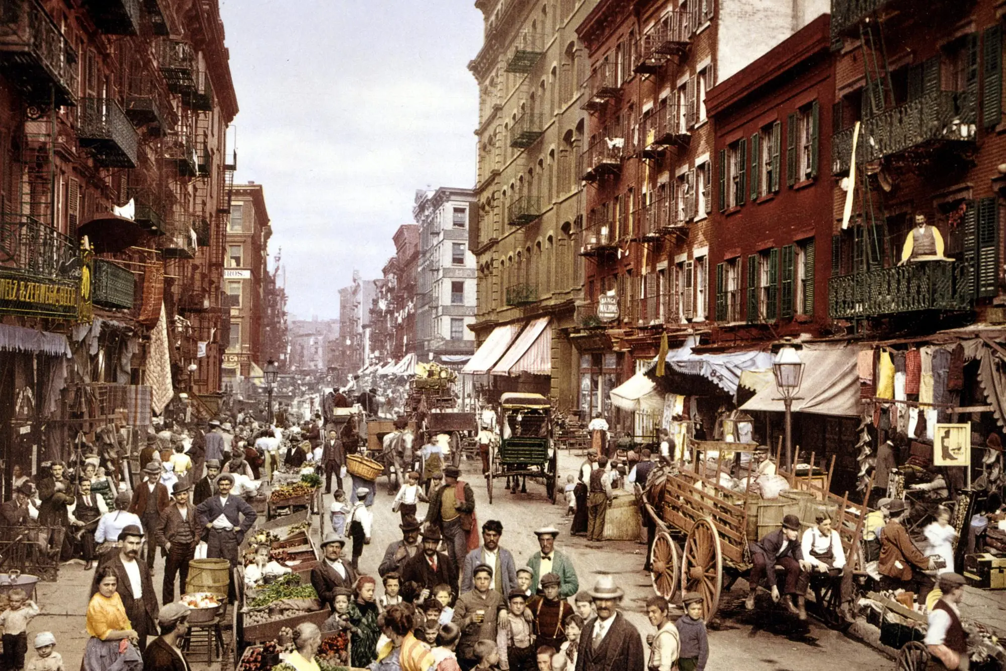 Little Italy in una foto del primo '900