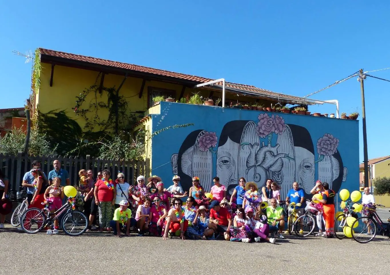 La manifestazione ‘Raggiosas bike pride’ a San Gavino Monreale