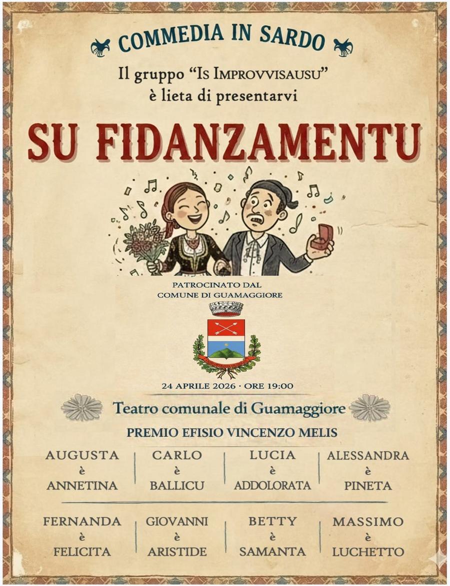 Guamaggiore, la commedia in sardo torna in scena con “Su Fidanzamentu”