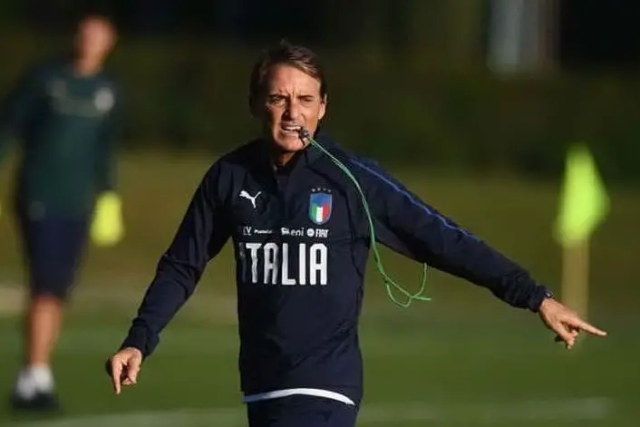 Roberto Mancini (foto Twitter Nazionale)