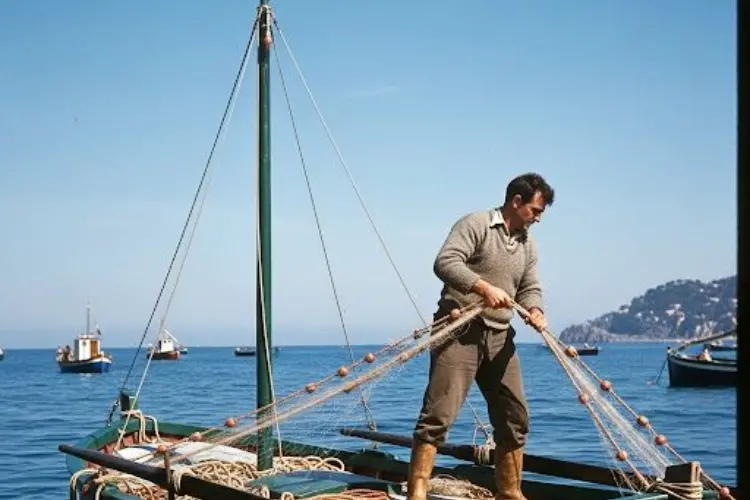 Un pescatore a Stintino ( foto concessa)