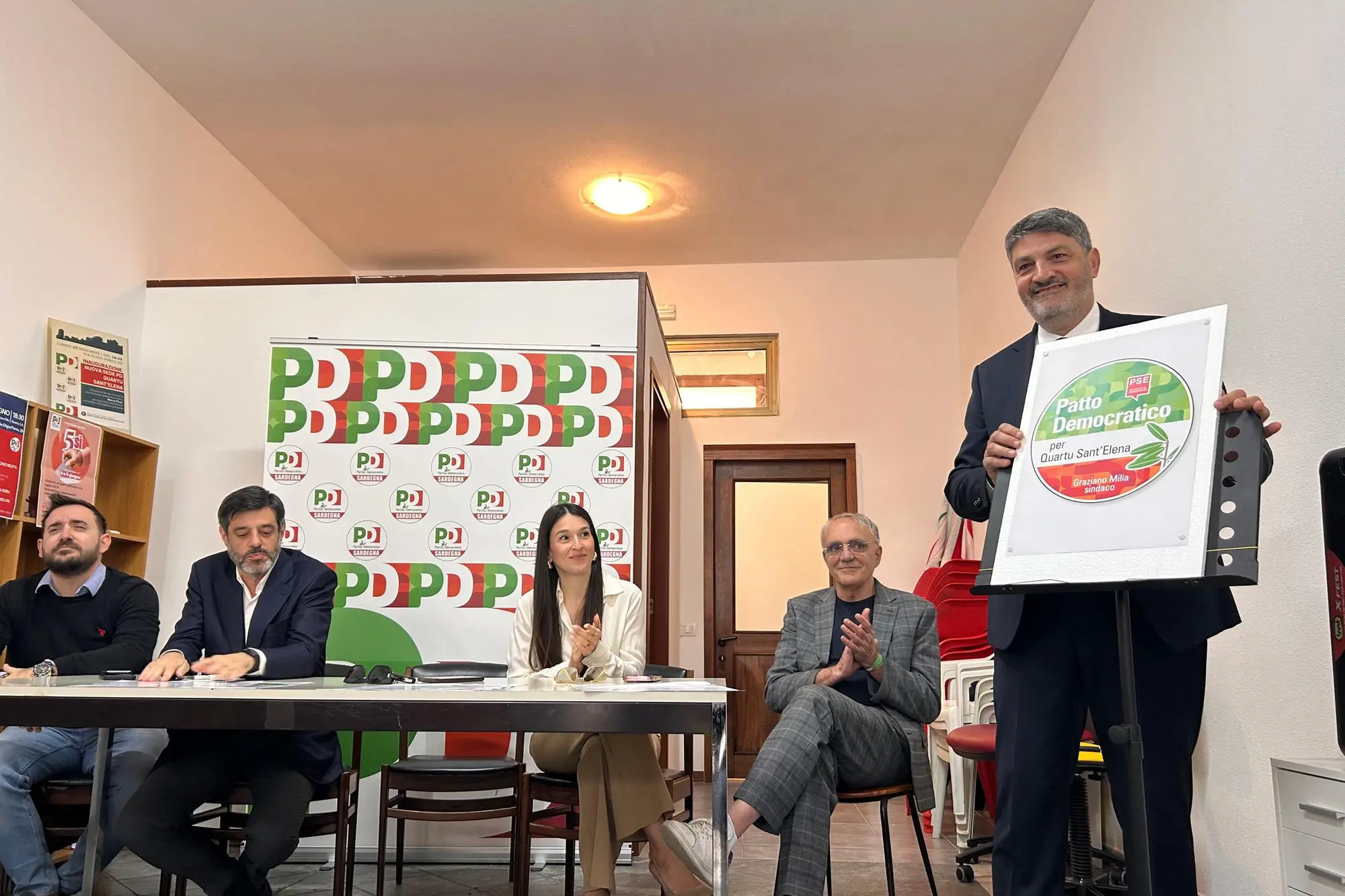 Pd simbolo lista civica Quartu