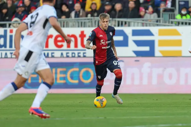 Mattia Felici in Cagliari-Atalanta (foto Fabio Murru)