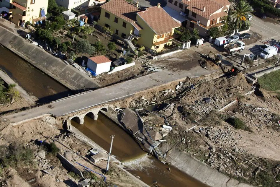 Il disastro provocato dall'alluvione a Olbia