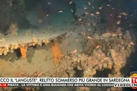 Un fermo immagine del servizio del Tg di Videolina