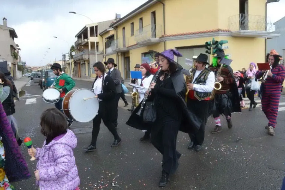 Una passata edizione del carnevale delle bande a Villacidro