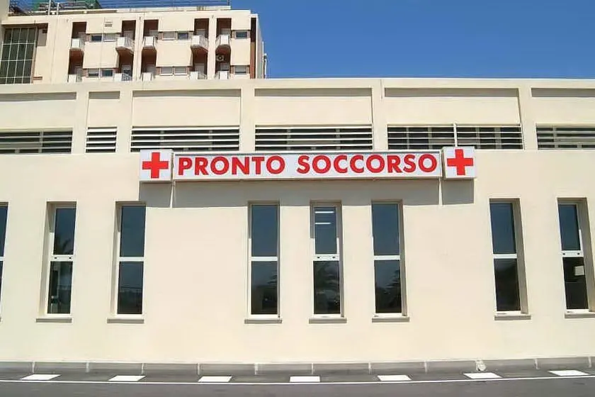 Il pronto soccorso dell'ospedale Marino (foto L'Unione Sarda - Belillo