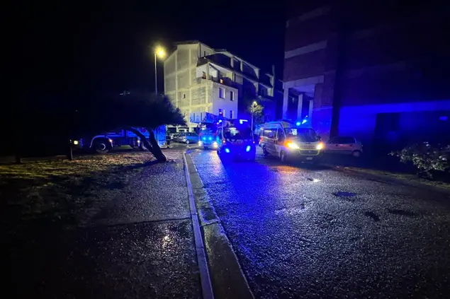Incendio ad Assemini, in via Carife (L'Unione Sarda)