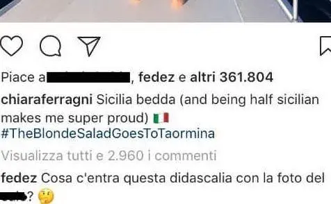 Il commento di Fedez