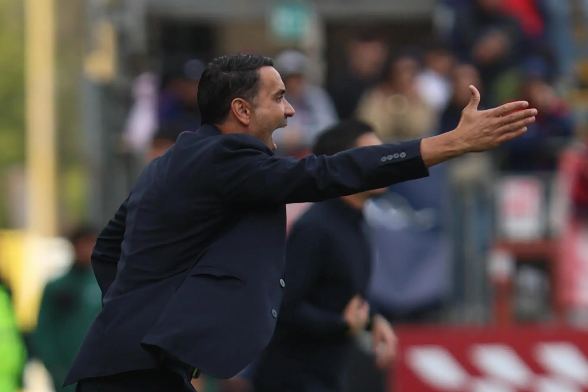 Raffaele Palladino in Cagliari-Bologna (foto Ansa)