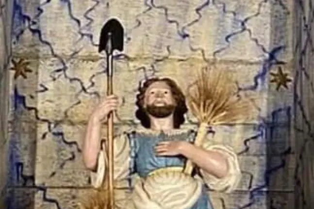 La statua di Sant'Isidoro (foto Pala)