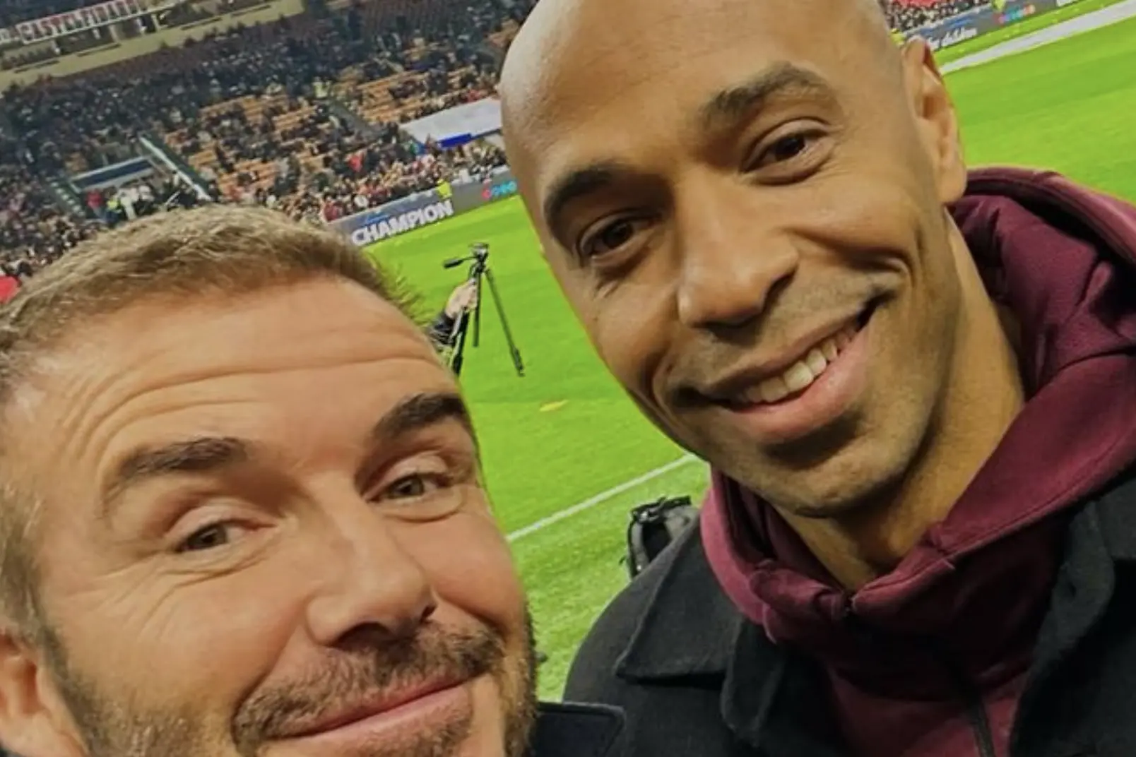 David Beckham e Thierry Henry (foto Instagram)