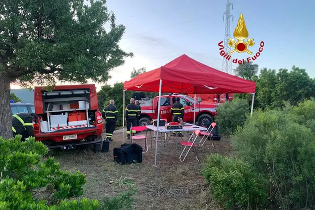 I soccorritori (foto Vigili del fuoco)
