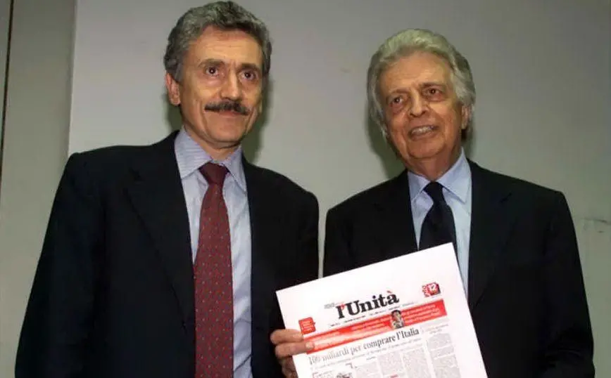 Massimo D'Alema e Furio Colombo (Ansa)