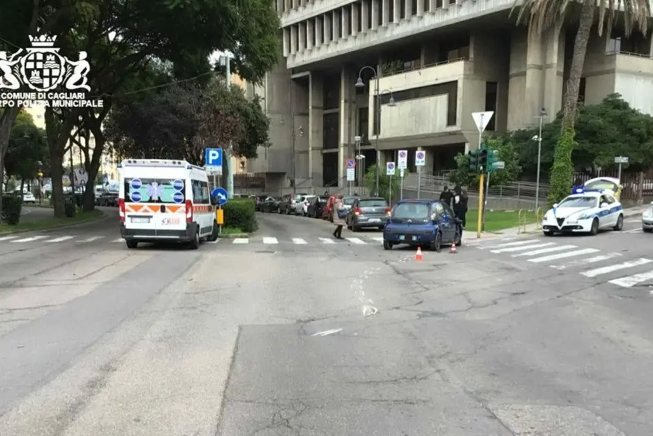 Il luogo dell'incidente (foto polizia municipale)