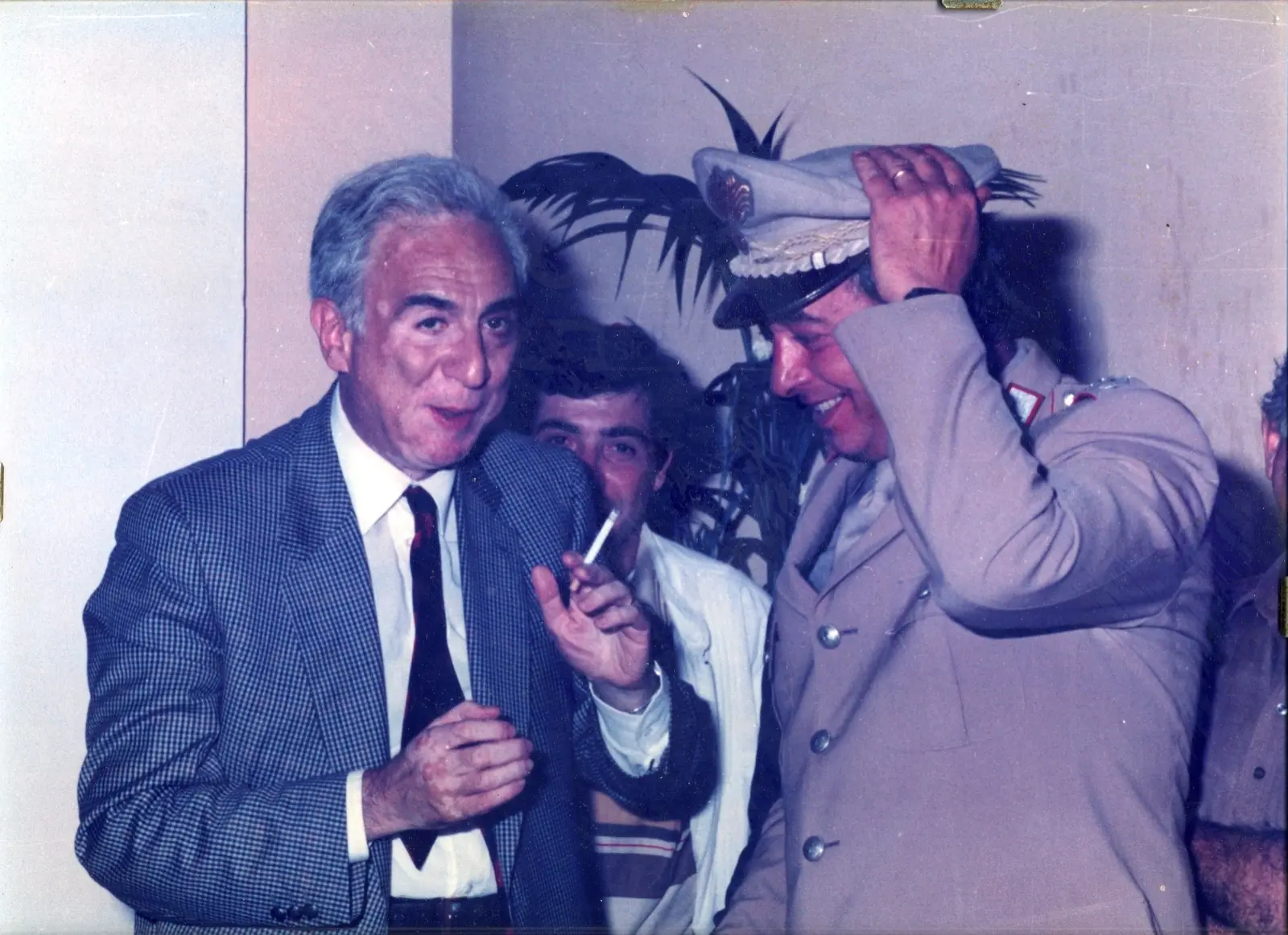 Vincenzo Rosati con Francesco Cossiga