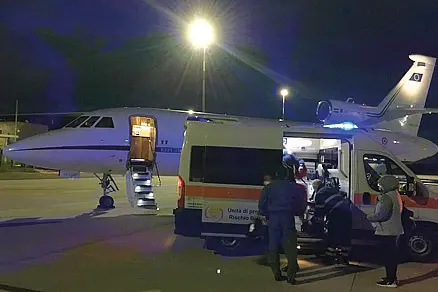 Un Falcon dell’aeronautica (Foto archivio US)