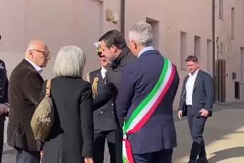 Salvini ad Alghero (foto da frame video Fiori)
