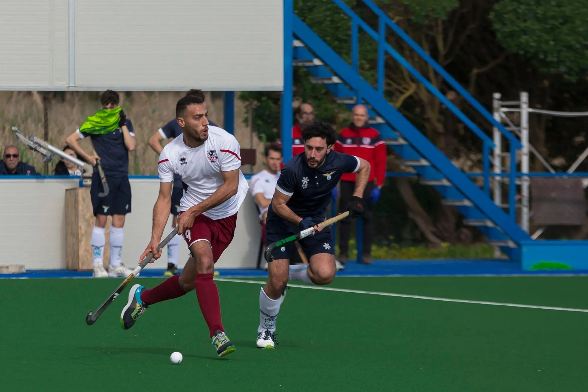 Fathelbab Gadelkarim, Cus Cagliari, in azione durante il match con la Lazio, sabato scorso (Foto Carla D'Alberto)