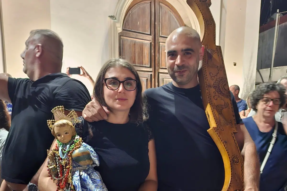 Silvia Marongiu insieme al compagno Diego Stochino