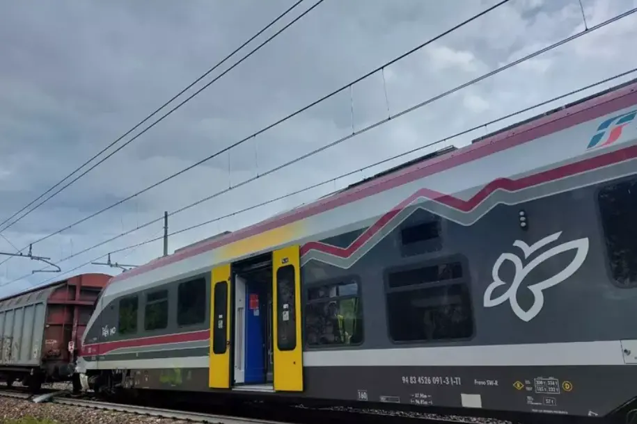 Incidente ferroviario a Trento (foto Ansa)