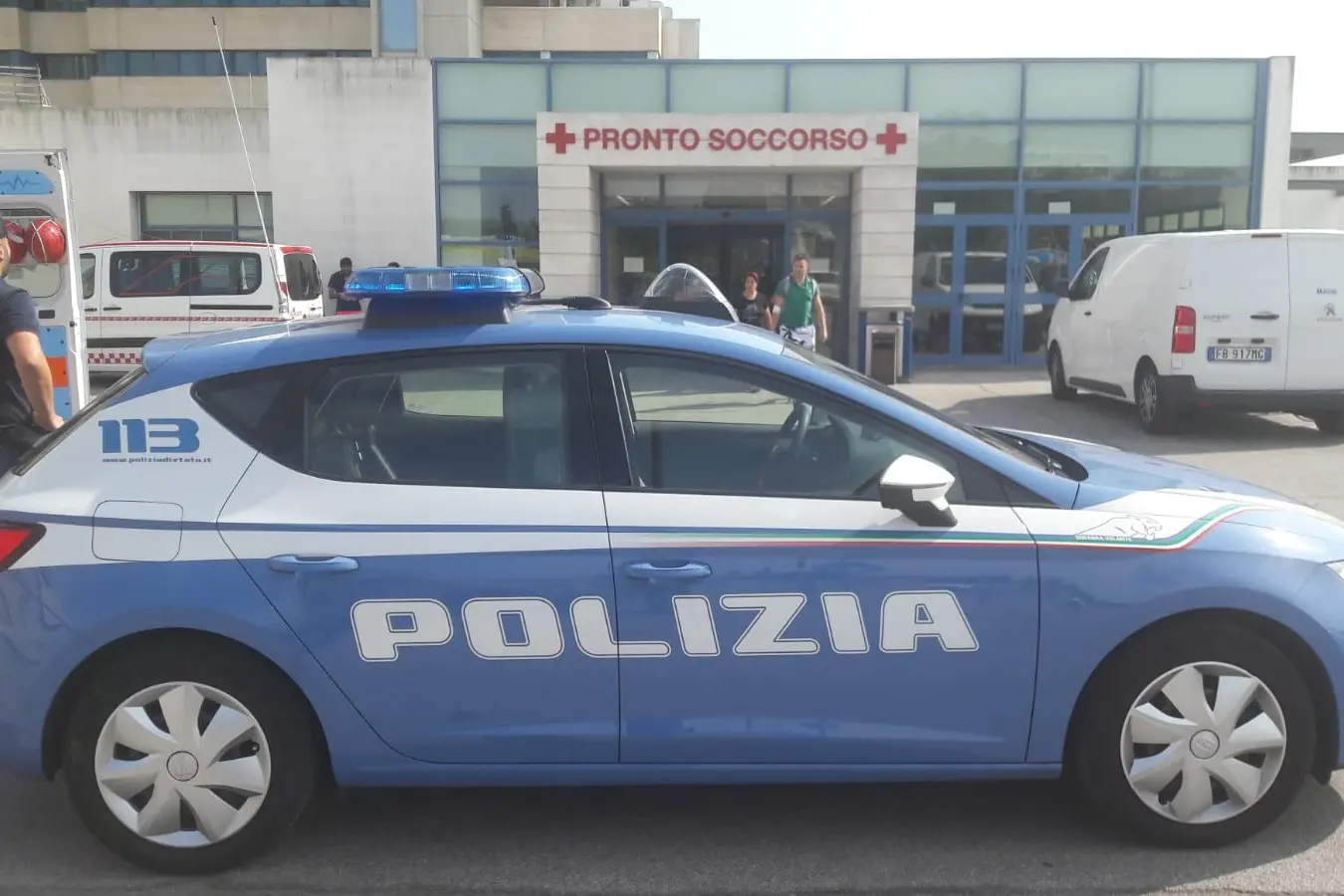 Polizia al Brotzu
