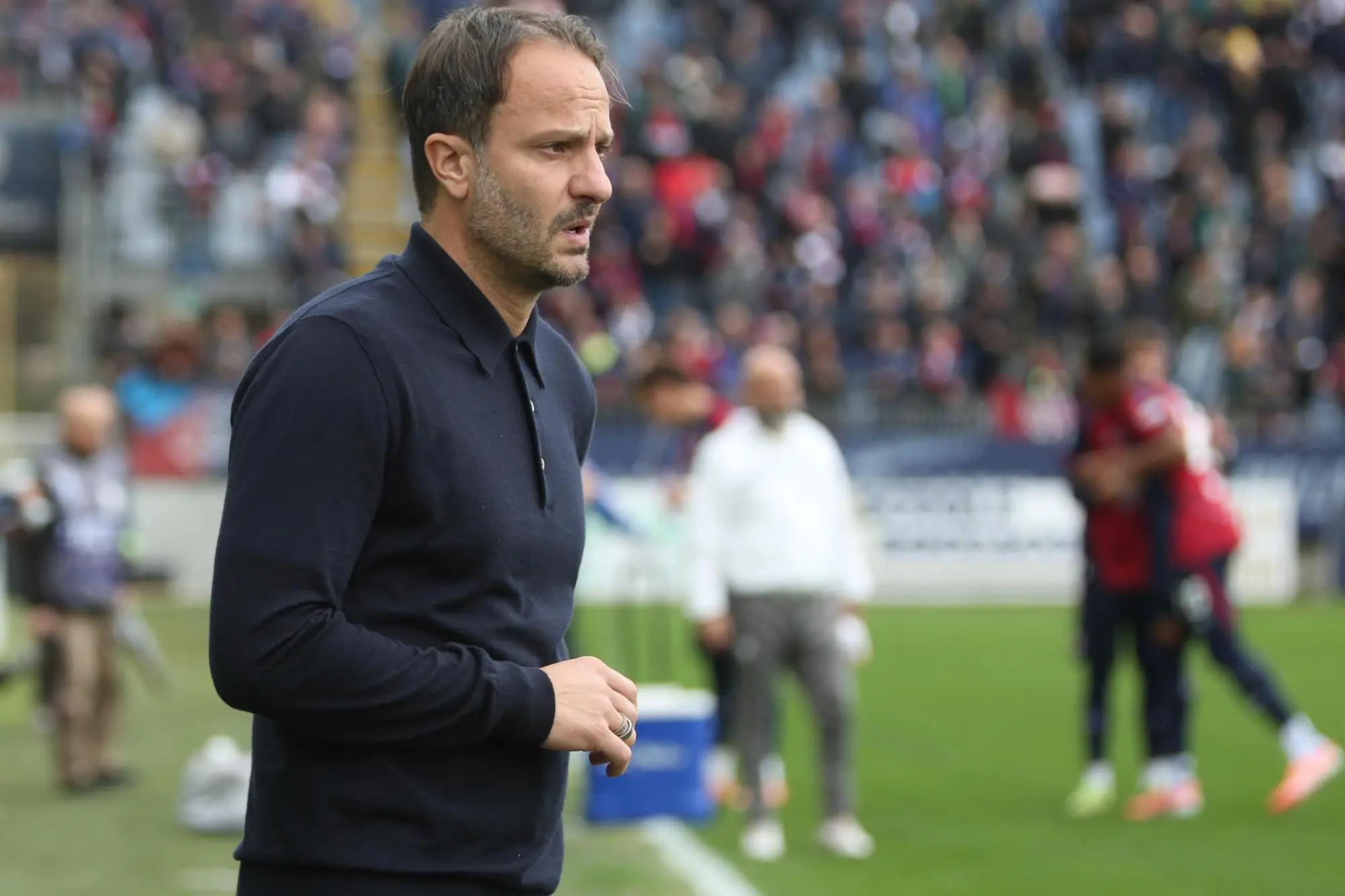 Alberto Gilardino in Cagliari-Pisa (foto Ansa)