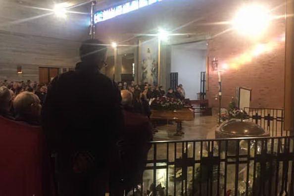 Il funerale di Carlo Ligas (foto Elia Sanna)