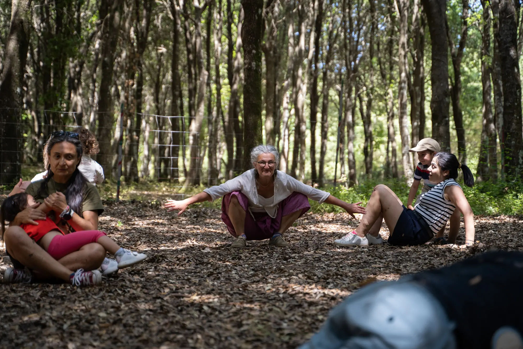 Un'attività nel bosco (foto Giulia Camba)
