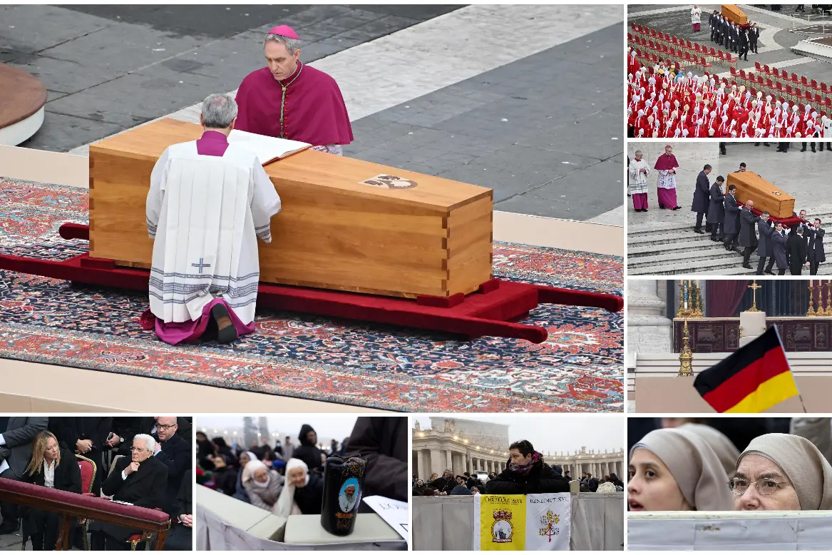 I funerali in Vaticano (foto Ansa)