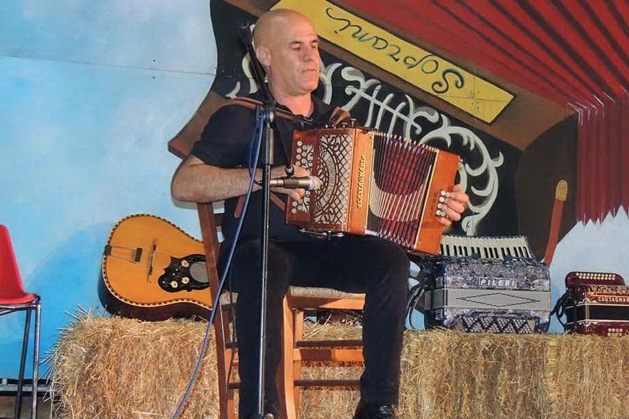 Totore Chessa, protagonista della serata a Genuri (foto L'Unione Sarda - Pintori)