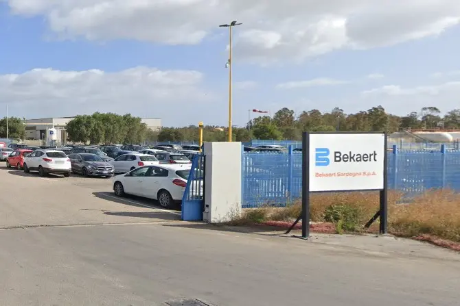 Lo stabilimento della Bekaert a Macchiareddu